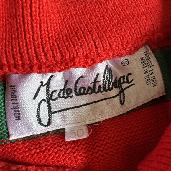 Vintage JC De Castelbajac Sweater POPEYE S.O.S. Safe Ship Sz SM/M(50) Made Italy - Picture 2 of 16